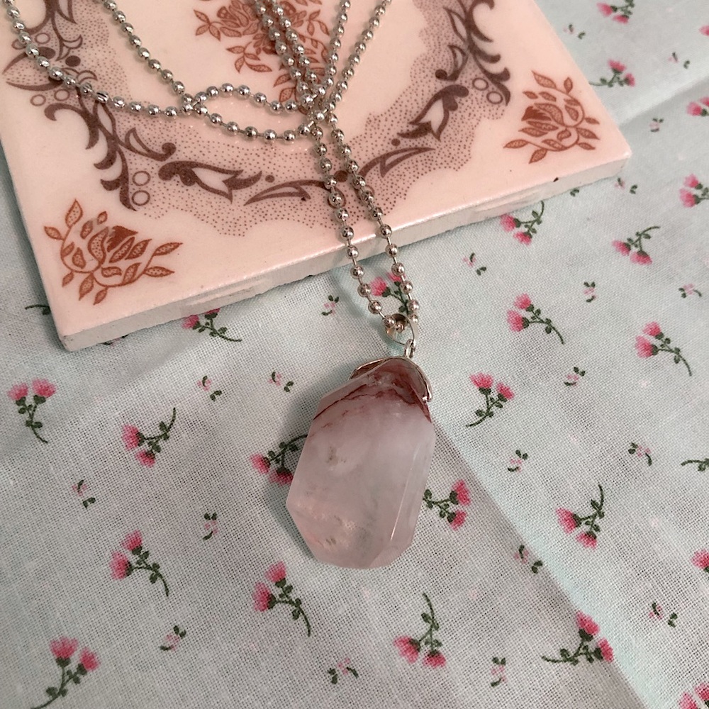Quartz Crystal Pendant Necklace